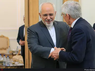 دیدار جک استراو وزیر امور خارجه اسبق بریتانیا با محمد جواد ظریف