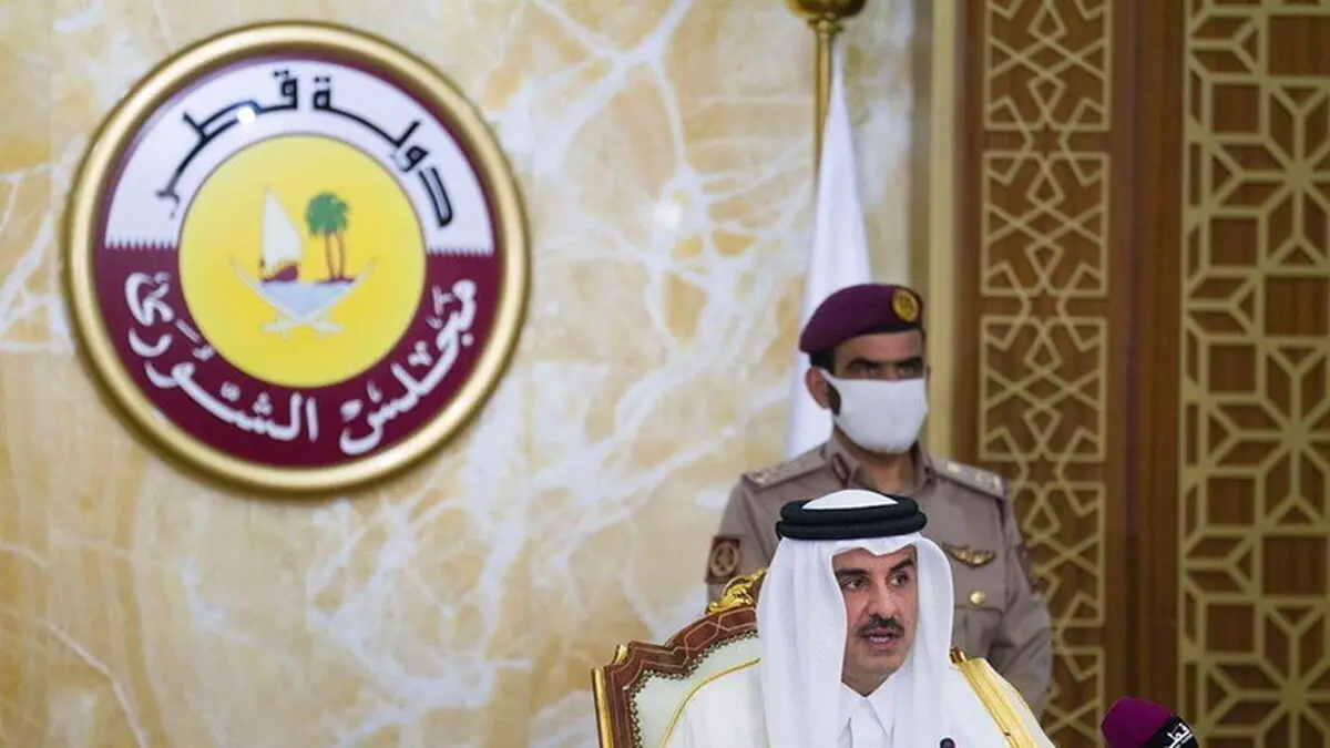 امیر قطر عازم ریاض شد

