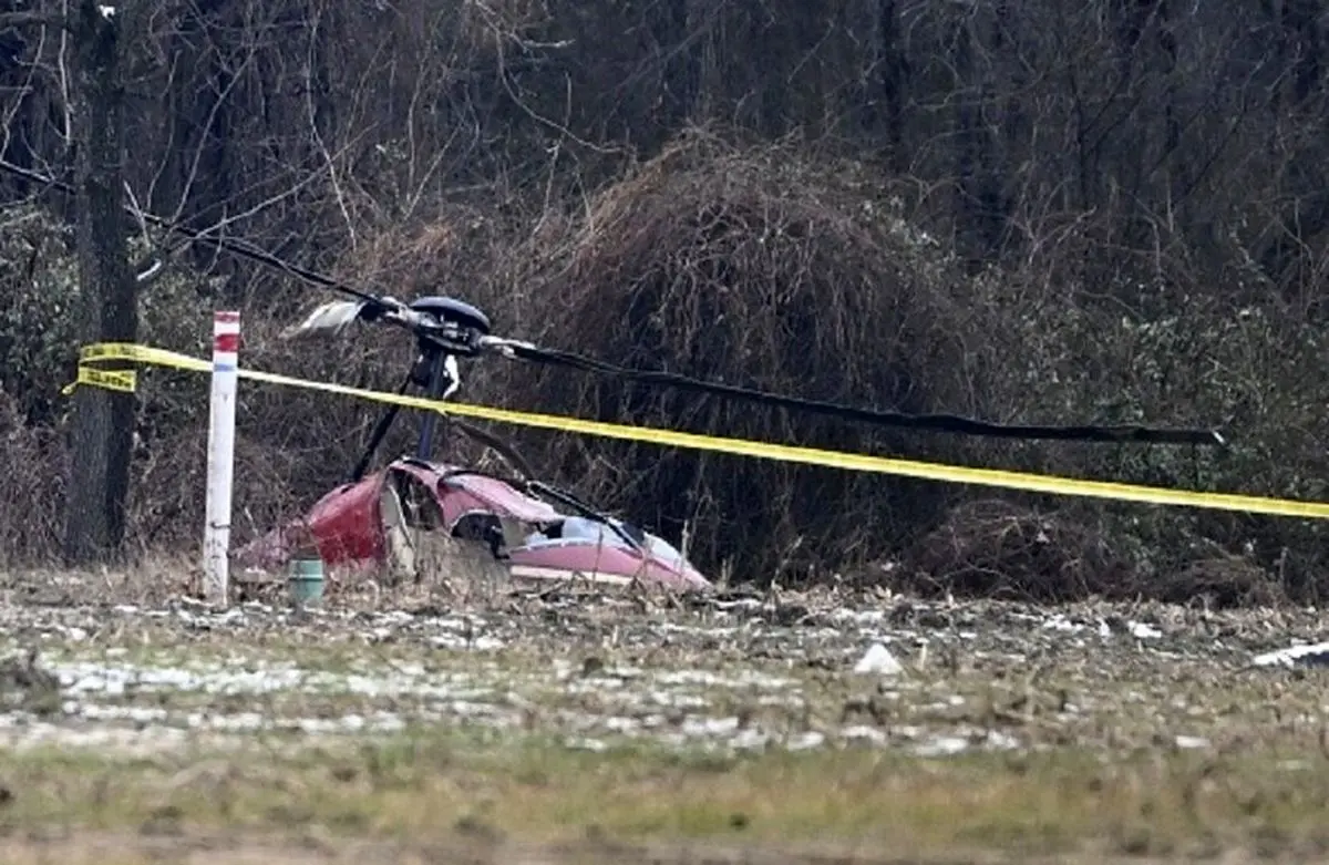 سقوط یک بالگرد در آمریکا