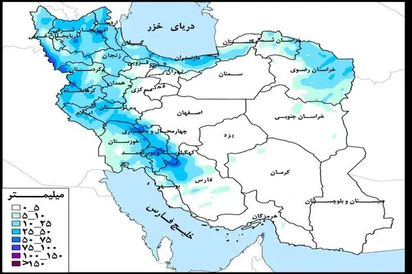 حوضه‌های مرزی غرب و دریاچه ارومیه پرباران‌ترین حوضه‌های درجه دو کشور