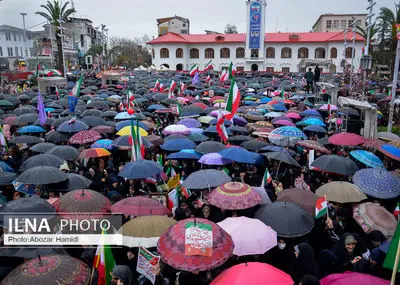 راهپیمایی 22 بهمن در استان گیلان ( رشت )