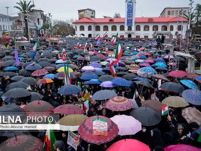 راهپیمایی 22 بهمن در استان گیلان ( رشت )