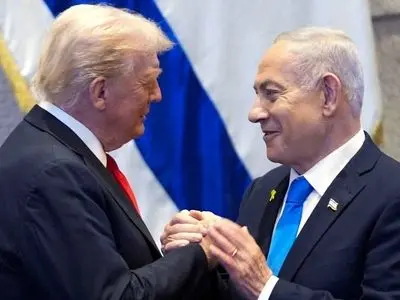 نتانیاهو و ترامپ در دل بمب‌افکن B-2؛ پیام مستقیم به ایران!+ ویدئو