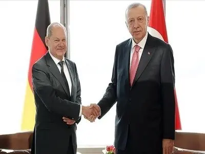 دیدار اردوغان و شولتز پشت درهای بسته