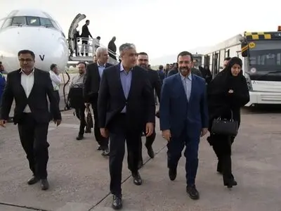 رئیس سازمان انرژی اتمی کشور وارد شیراز شد