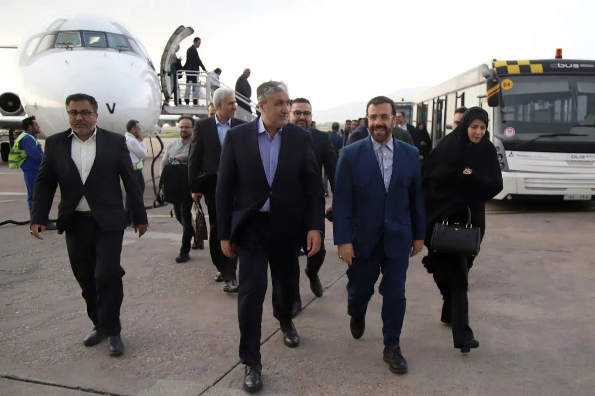 رئیس سازمان انرژی اتمی کشور وارد شیراز شد