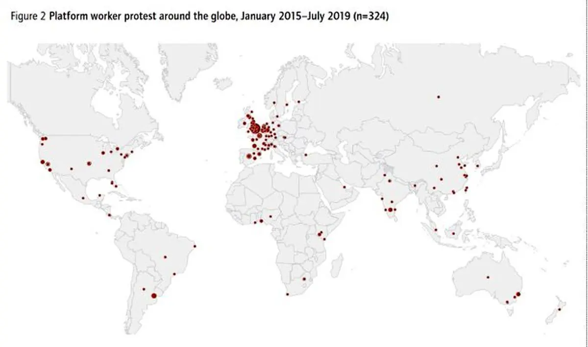 رشد اعتراضات کارگران پراکنده پلتفرم‌ها؛ آغازی برای سازماندهی آنهاست