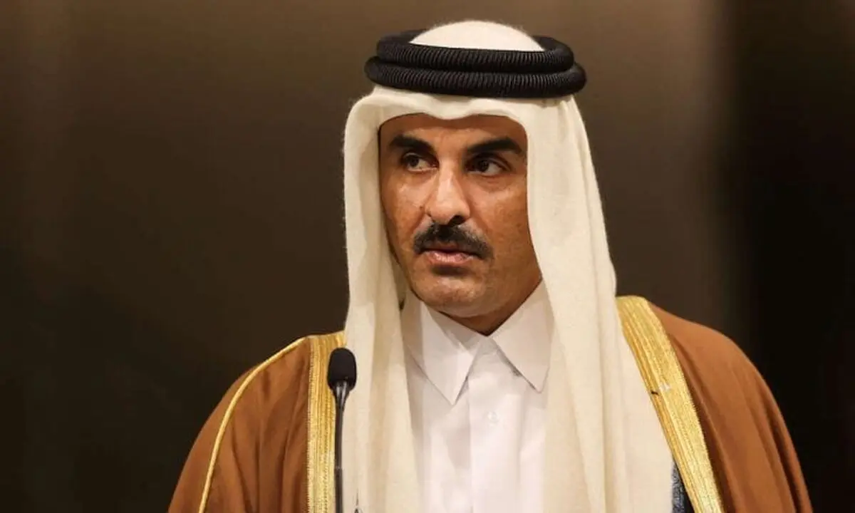 گفت‌وگوی امیر قطر با صدراعظم آلمان