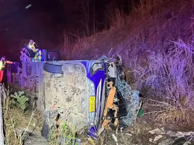 ۱۸ کشته در پی واژگونی اتوبوس در تایلند