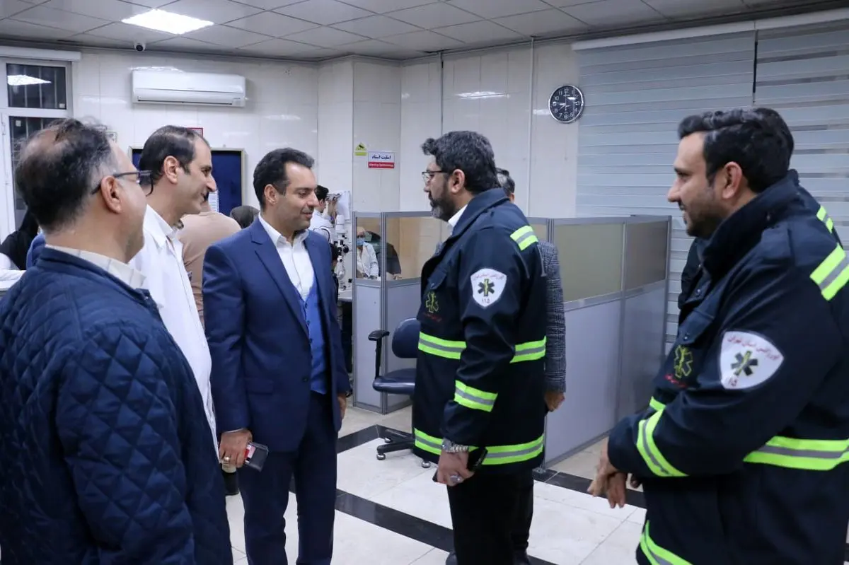 حضور رئیس سازمان اورژانس تهران در بیمارستان فارابی