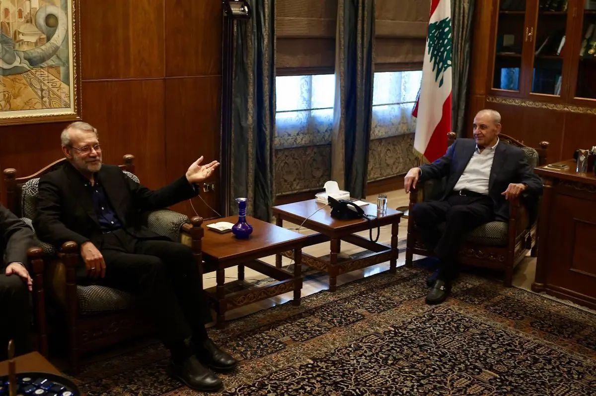 دیدار لاریجانی با رییس‌ مجلس لبنان 
