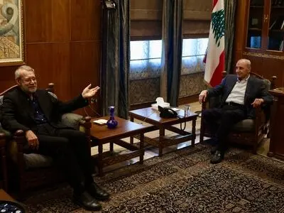 دیدار لاریجانی با رییس‌ مجلس لبنان 