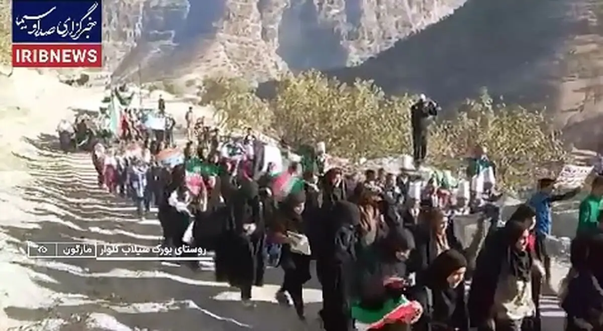 راهپیمایی ۱۳ آبان ۱۴۰۴ در روستاها و مناطق عشایری + فیلم