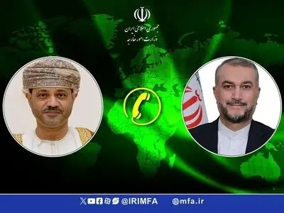 أمیرعبداللهیان یبحث مع نظیره العماني العلاقات الثنائیة وآخر التطورات في غزة