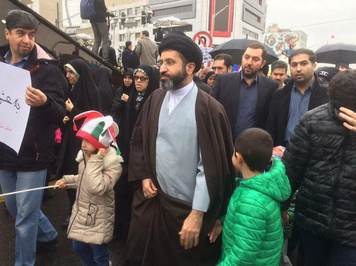 حضور فرزندان رهبر انقلاب در راهپیمایی ۲۲ بهمن + تصویر
