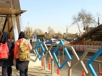 عدم موافقتِ قطعی پلیس با بازگشایی خط عابر پیاده در محدوده چهارراه ولیعصر