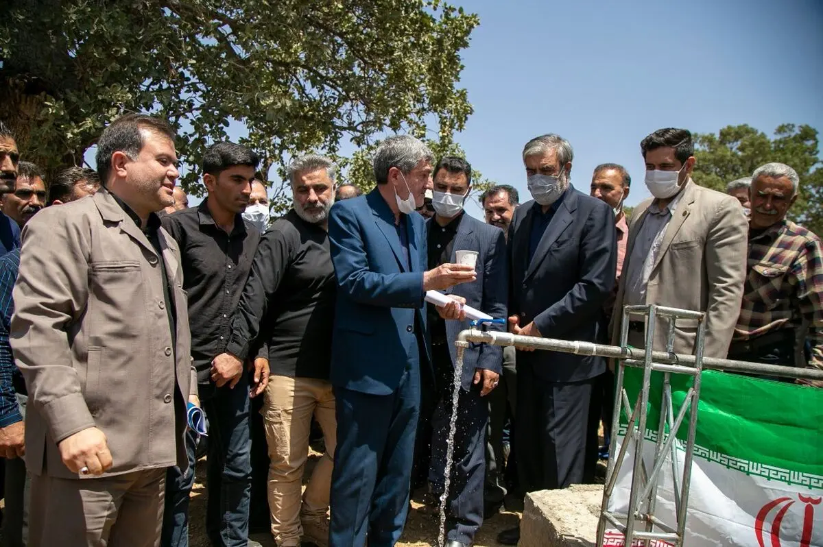 بهره‌برداری از مجتمع آبرسانی به روستاهای کوهمره سرخی در شیراز