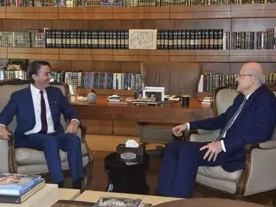 دیدار نخست‌وزیر پیشبرد امور لبنان با فرستاده رئیس‌جمهوری آمریکا 