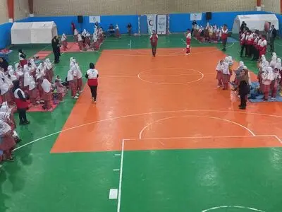 "حال خوش کودکی، رنگ خوش زندگی"  با حضور کودکان سرعینی برگزار شد