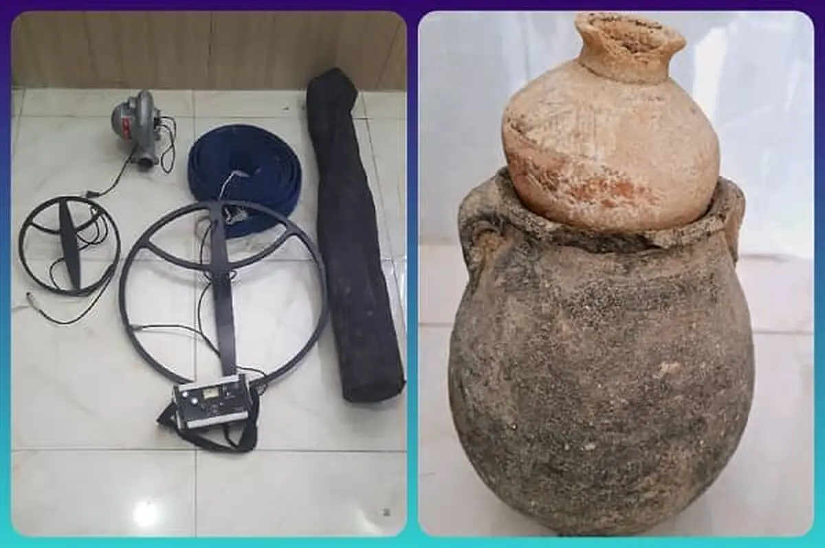 بازپس‌گیری 5 شی‌ء تاریخی از قاچاقچیان در آبدانان ایلام