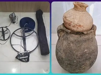 بازپس‌گیری 5 شی‌ء تاریخی از قاچاقچیان در آبدانان ایلام