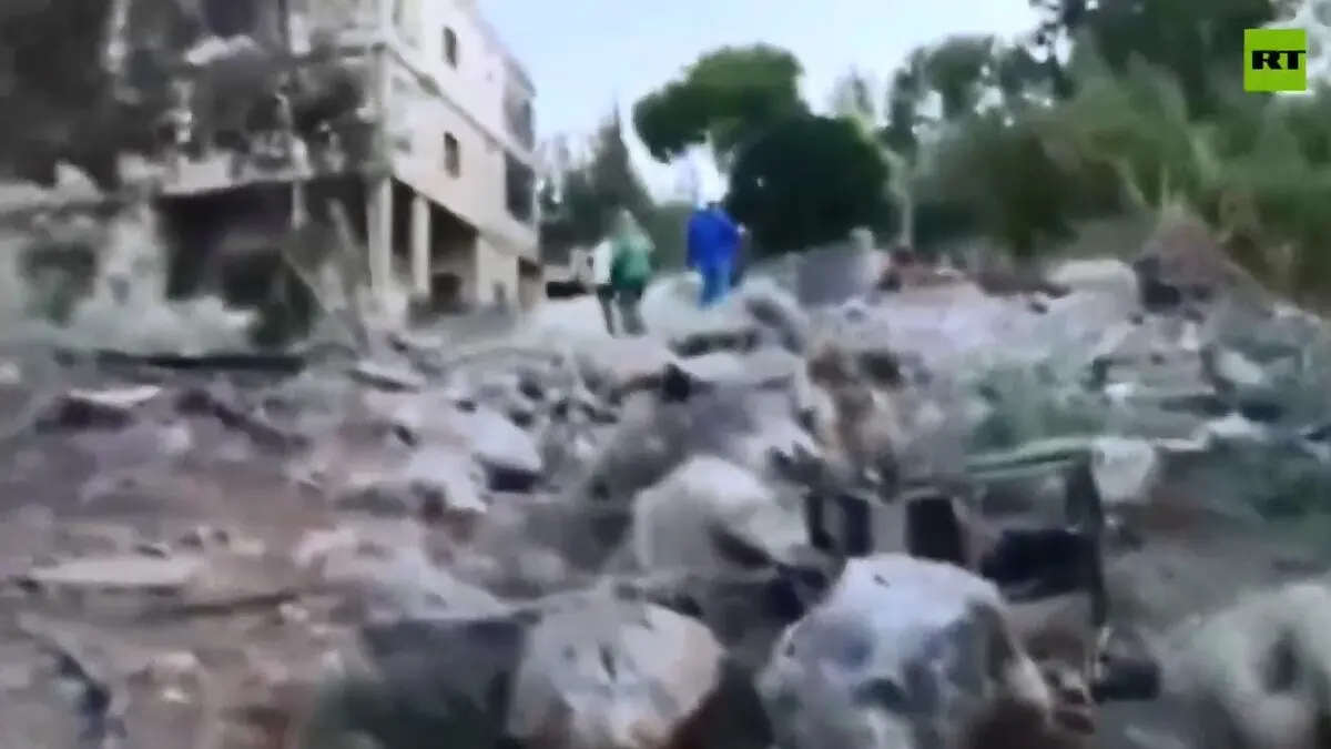 تصاویری از آثار حمله شبانه رژیم صهیونیستی به جنوب لبنان