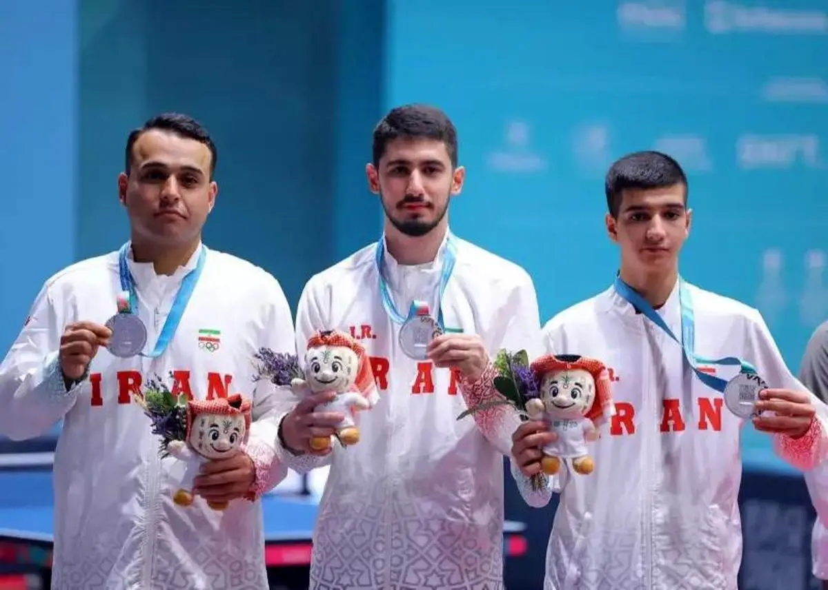 نقره تیم ملی تنیس روی میز مردان ایران در بازی‌های کشورهای اسلامی