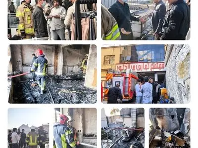 مهار آتش‌سوزی گسترده ۳ منزل مسکونی در شیراز