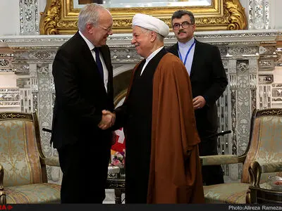 دیدار رئیس جمهور سوئیس با آیت الله هاشمی رفسنجانی رئیس مجمع تشخیص مصلحت نظام