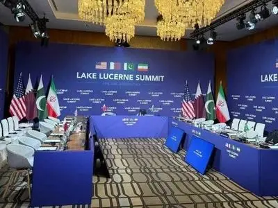 انتشار تصویری جنجالی از مذاکرات سوئیس توسط وزیر خارجه قطر