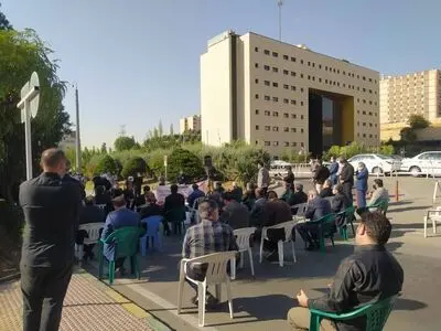 مراسم وداع با سردار شهید خدادی برگزار شد