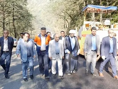 اجرای مرحله سوم طرح روکش آسفالت جاده اسالم به خلخال