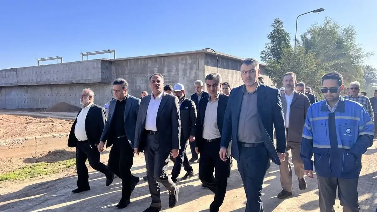 بازدید مدیرعامل آبفای کشور از تصفیه‌خانه غرب اهواز