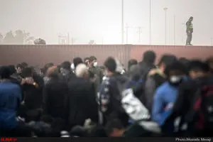 ازدحام جمعیت در مرز زرباطیه عراق به دلیل موج بازگشت زائرین
