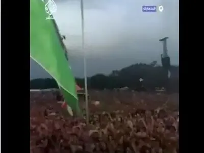 شرکت کنندگان در جشنواره موسیقی راسکیلد دانمارک شعار آزاد باد فلسطین سر می‌دهند + فیلم