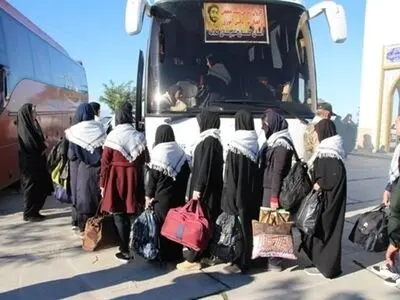 جابجایی کاروان‌های راهیان نور دانش‌آموزی استان اردبیل با 90 دستگاه اتوبوس
