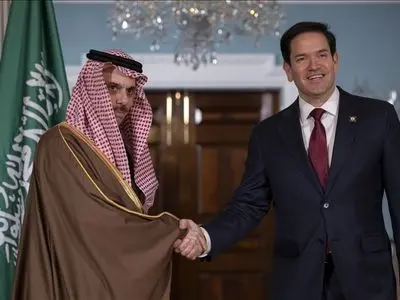 دیدار و گفت‌وگوی بن فرحان و روبیو