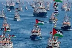 بزرگ‌ترین کاروان مدنی تاریخ؛ بیش از ۵۰ کشتی  به سمت غزه  حرکت کردند