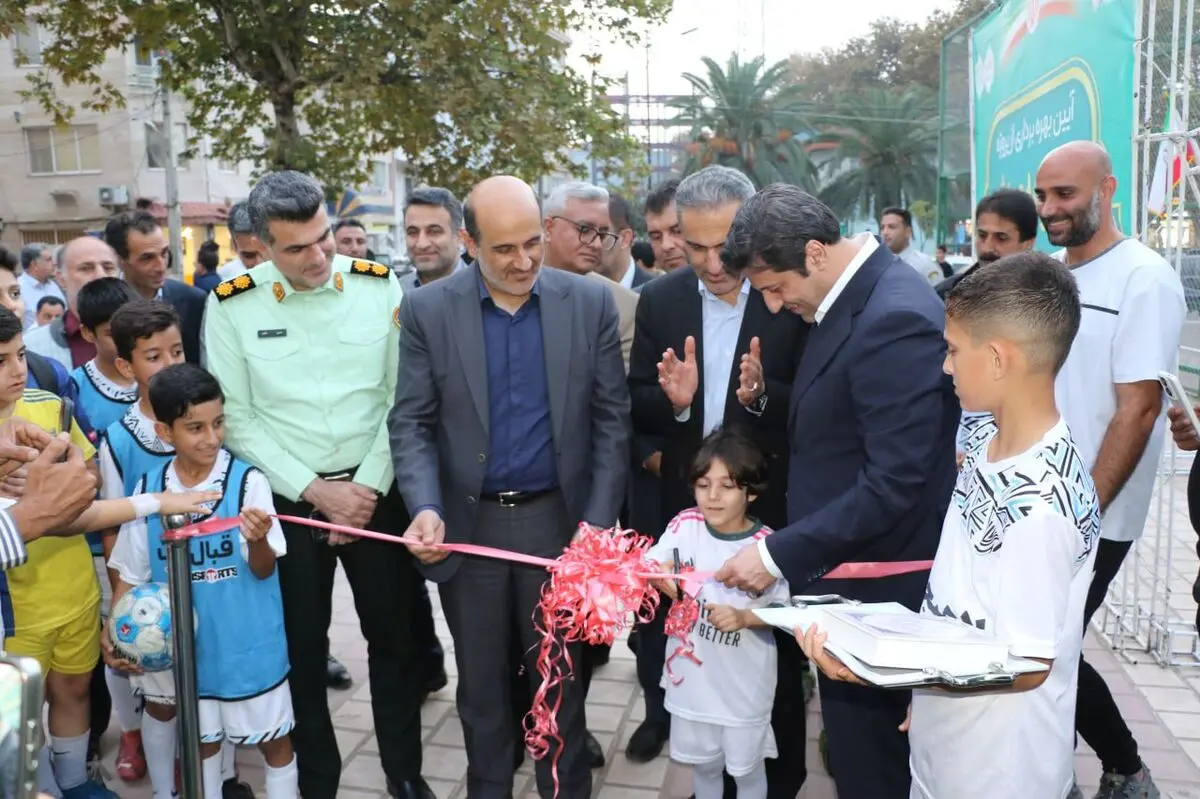 بهره‌برداری از پروژه بهسازی پارک رفتگر لاهیجان و احداث مجموعه ورزشی چندمنظوره
