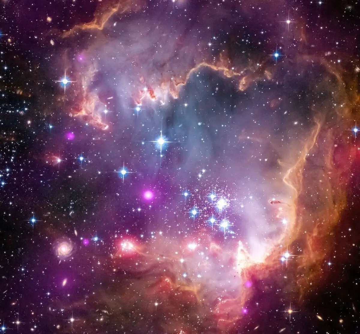 تصویری از خوشه ستاره‌ای NGC 602