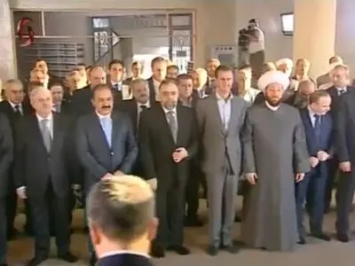 رئیس‌جمهوری سوریه نماز عید قربان را در «داریا» اقامه کرد