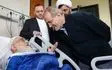 عیادت رئیس‌جمهور از آیت الله نوری همدانی