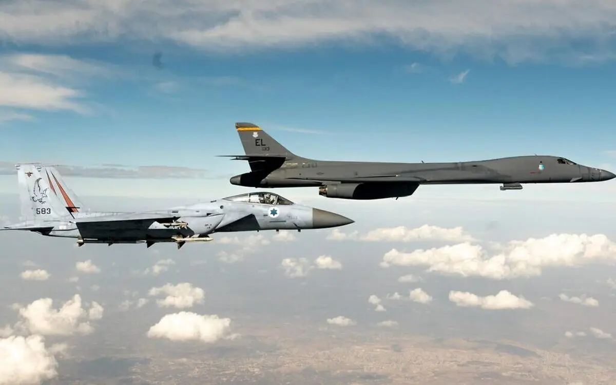 IDF fighter jets escort US bomber through Israeli airspace