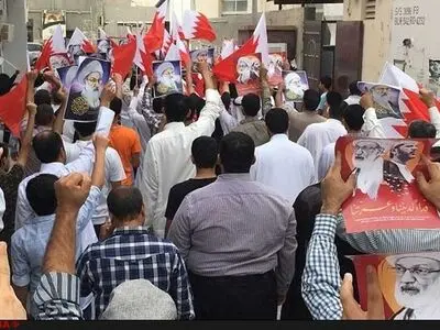فیلم/تظاهرات مردم بحرین در حمایت از شیخ «عیسی قاسم»