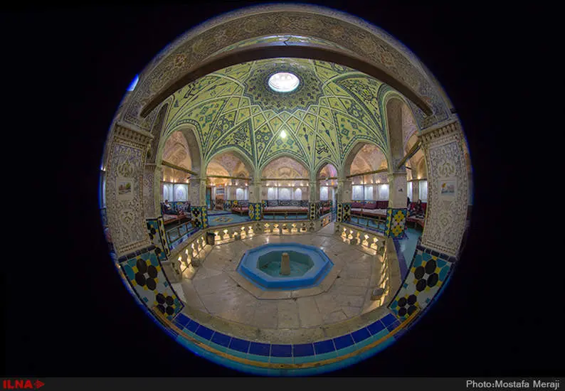 حمام سلطان امیر احمد از جاذبه های گردشگری شهر کاشان
