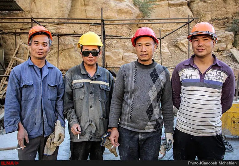 کارگران چینی آزاد راه تهران-شمال