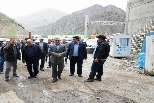 بازدید معاون تولیدی سازمان بازرسی از پروژه آزادراه تهران-شمال