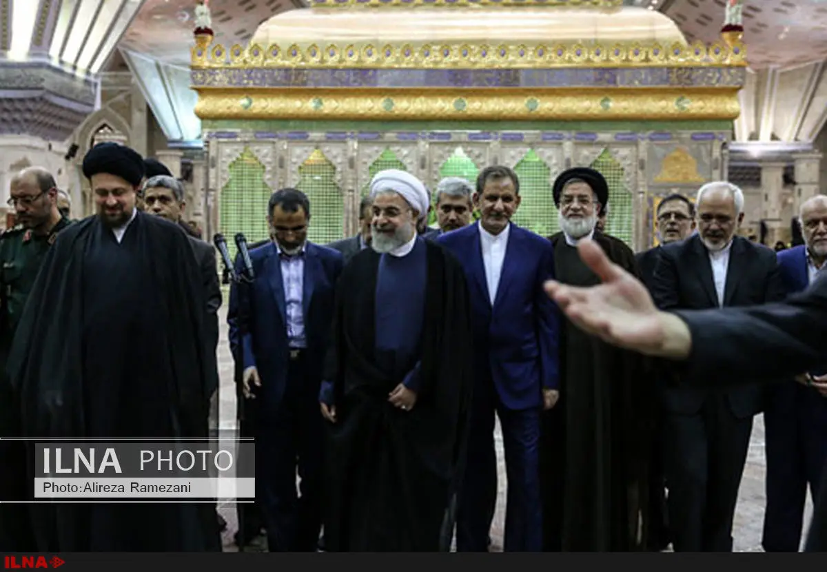 تجدید میثاق روحانی و اعضای دولت با آرمان‌های امام راحل و شهیدان
