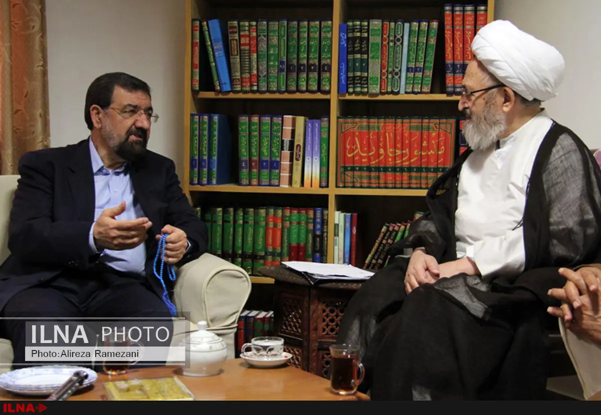 دیدار محسن رضایی با آیتالله سبحانی