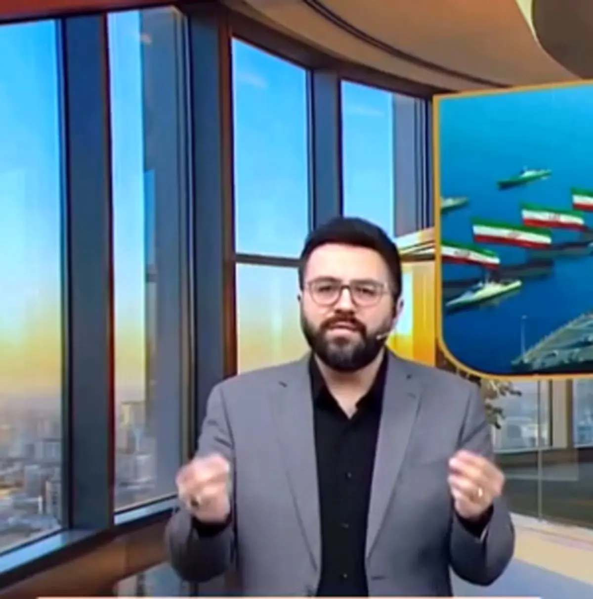 مجری صداوسیما خطاب به کشورهای عربی: فرار کنید + فیلم